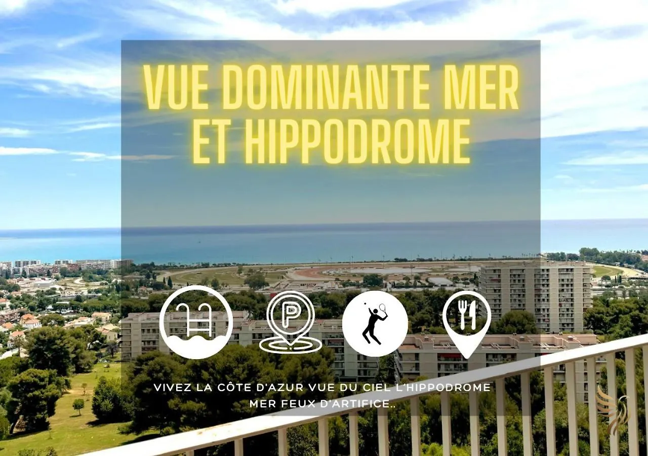 L'Appaloosa De Mer-Pool Tennis Parking-Sea View - -Capitalchic Services Cagnes Sur Me 0*, Cagnes-sur-Mer